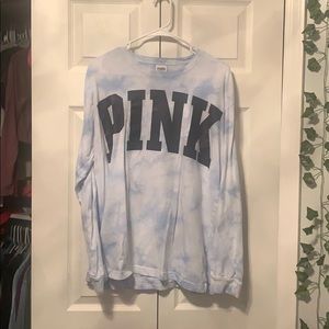 pink long sleeve shirt